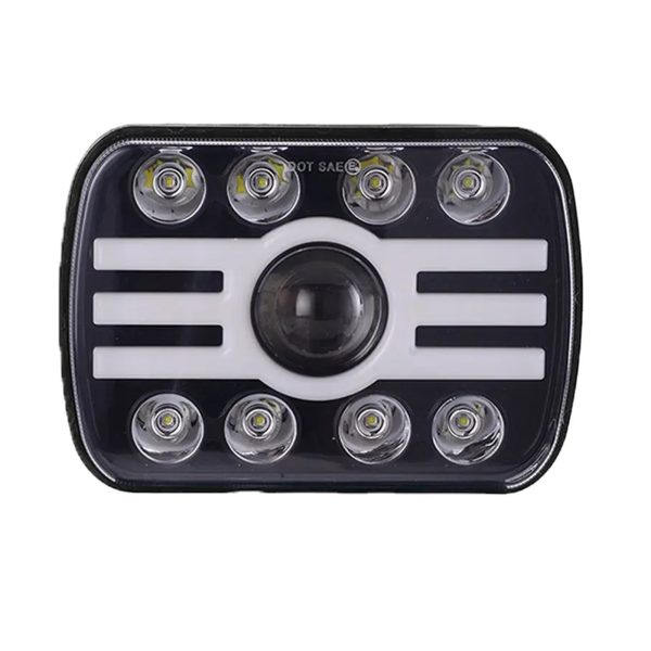 50w car accessories 5x7 7inch square led headlight high low beam running lighting